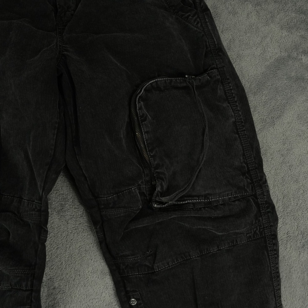 Free People Can't Compare Slouch Cargo Pants Women L Black Gorpcore Utility - Picture 4 of 12